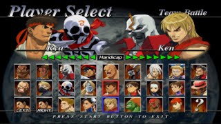 Street Fighter EX3 Opening and All Characters [PS2]
