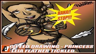 SPEED DRAWING - PRINCESS LEIA FEATHER TICKLED / PRINCESA LEIA COSQUILLAS CON PLUMAS 🕊 2016 SPEED DRAWING - PRINCESS LEIA FEATHER TICKLED / PRINCESA LEIA COSQUILLAS CON PLUMAS 🕊 2016