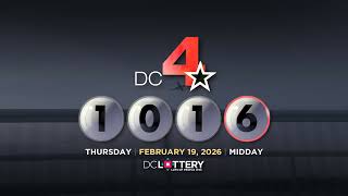 DC LOTTERY Midday 02/19/2026