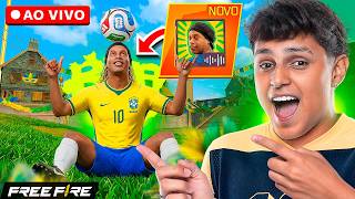 LIVE ON 🛑 RONALDINHO NO FREE FIRE? 💜 NOBRU AO VIVO 💜