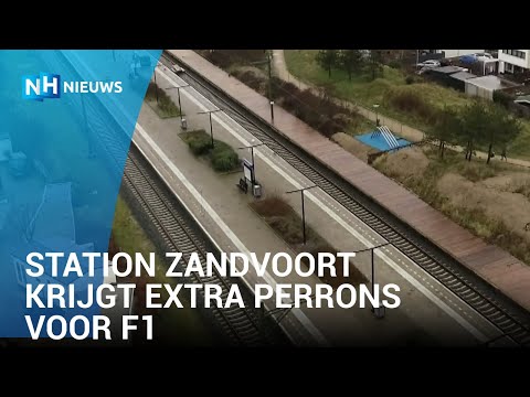 Station Zandvoort krijgt extra perrons voor F1