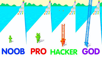 NOOB VS PRO VS HACKER VS GOD in Ladder Master