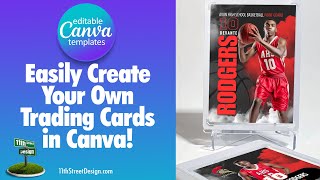 Canva Tutorial: Editing Our Sports Legends Trading Cards from 11th Street Design