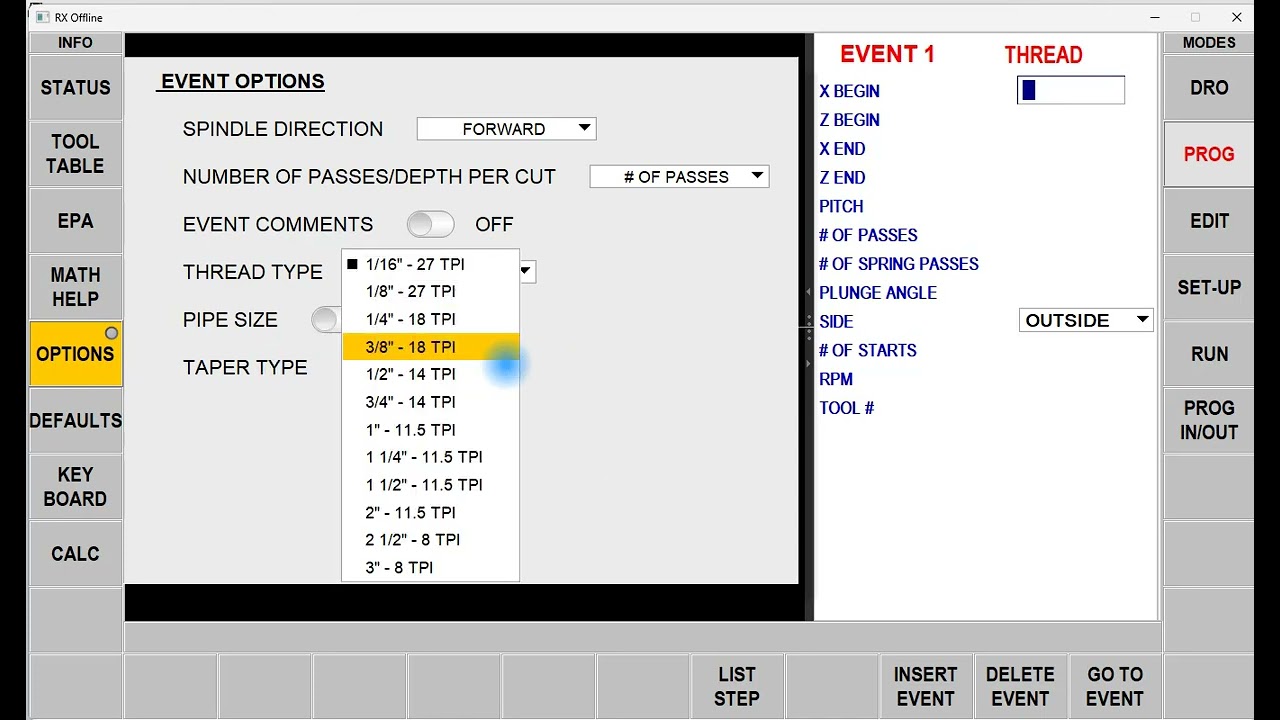 Cutting Taper Pipe Threads on the ProtoTRAK RLX Lathe