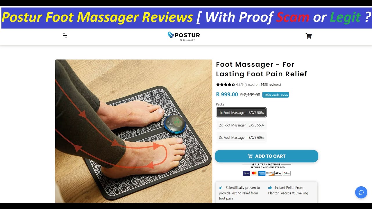 Postur Foot Massager Reviews [ With Proof Scam or Legit ? ] Postur