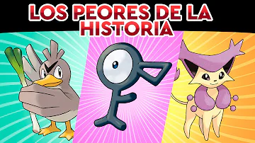 ¿Cuáles son los 3 Pokémon más débiles?