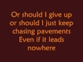 Adele  chasing pavements  lyrics