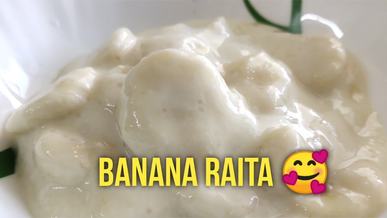 Easy and quick Banana raita 🤗#bananarecipes - YouTube