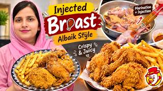 Full Injected Broast Recipe 🍗 | Albaik Style Crispy & Juicy Fried Chicken at Home Guide