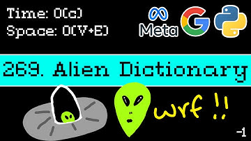 Alien Dictionary - Leetcode 269 - Blind 75 Explained - Graphs - Python
