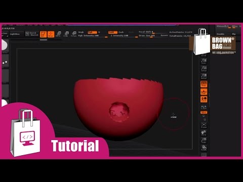 how to hollow a model in zbrush