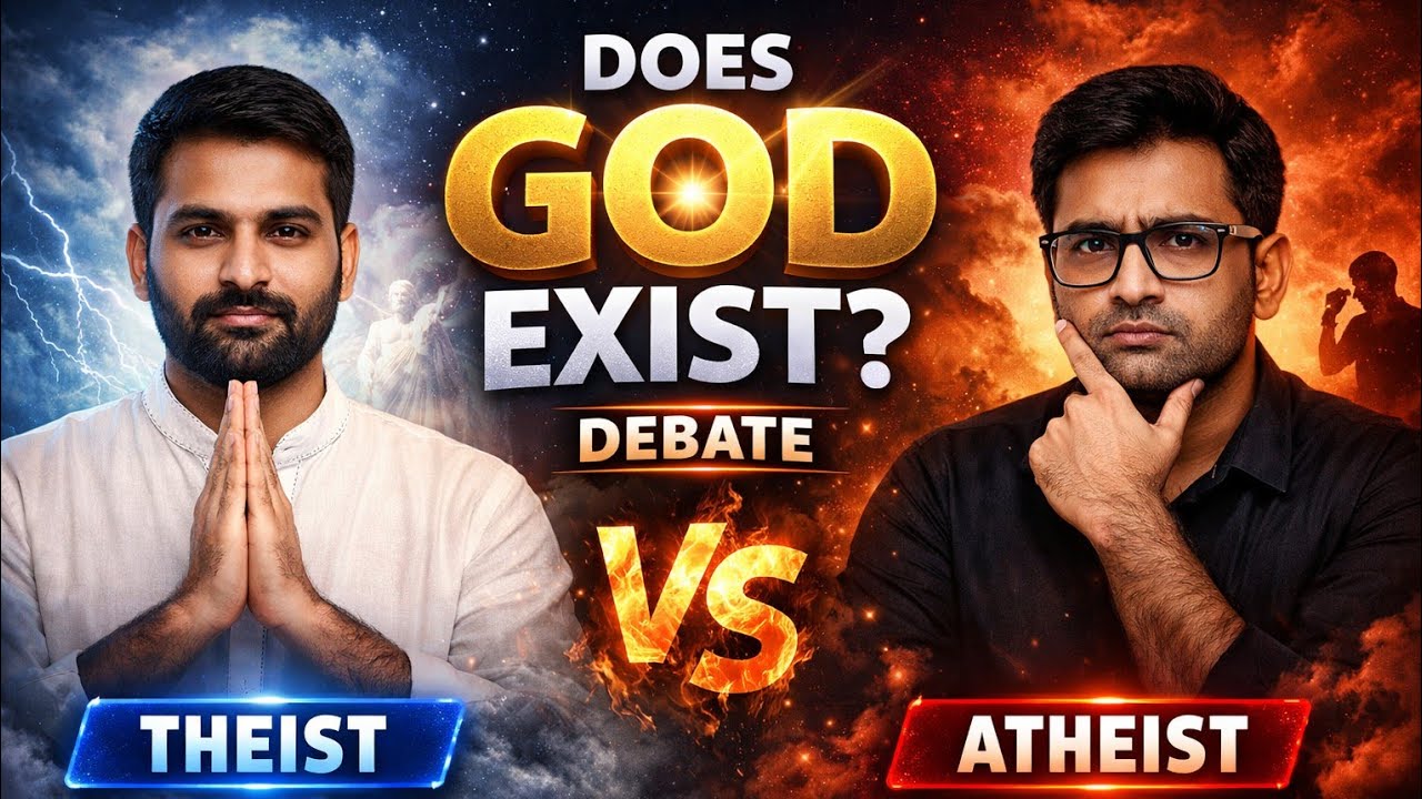 क्या ईश्वर है? does god exist? Dharmik bat | theist atheist debate ...