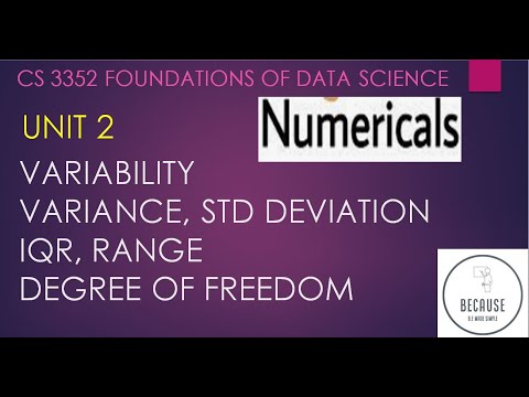 2.2 Variance, Standard Deviation, Range and IQR in Tamil