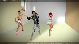 IMVU - Salsa Trio 3 - dance animation for 3 avarats
