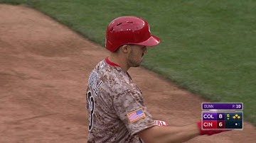 COL@CIN: Duvall hits an RBI single to left field