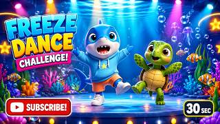 Freeze Dance With Kishark Action Song Warm Up Dance, Freeze Have Fun Kids Dance Song