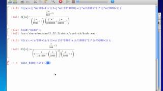 Simulación de circuitos en Linux: Diagrama de Bode en wMaxima y QtOctave