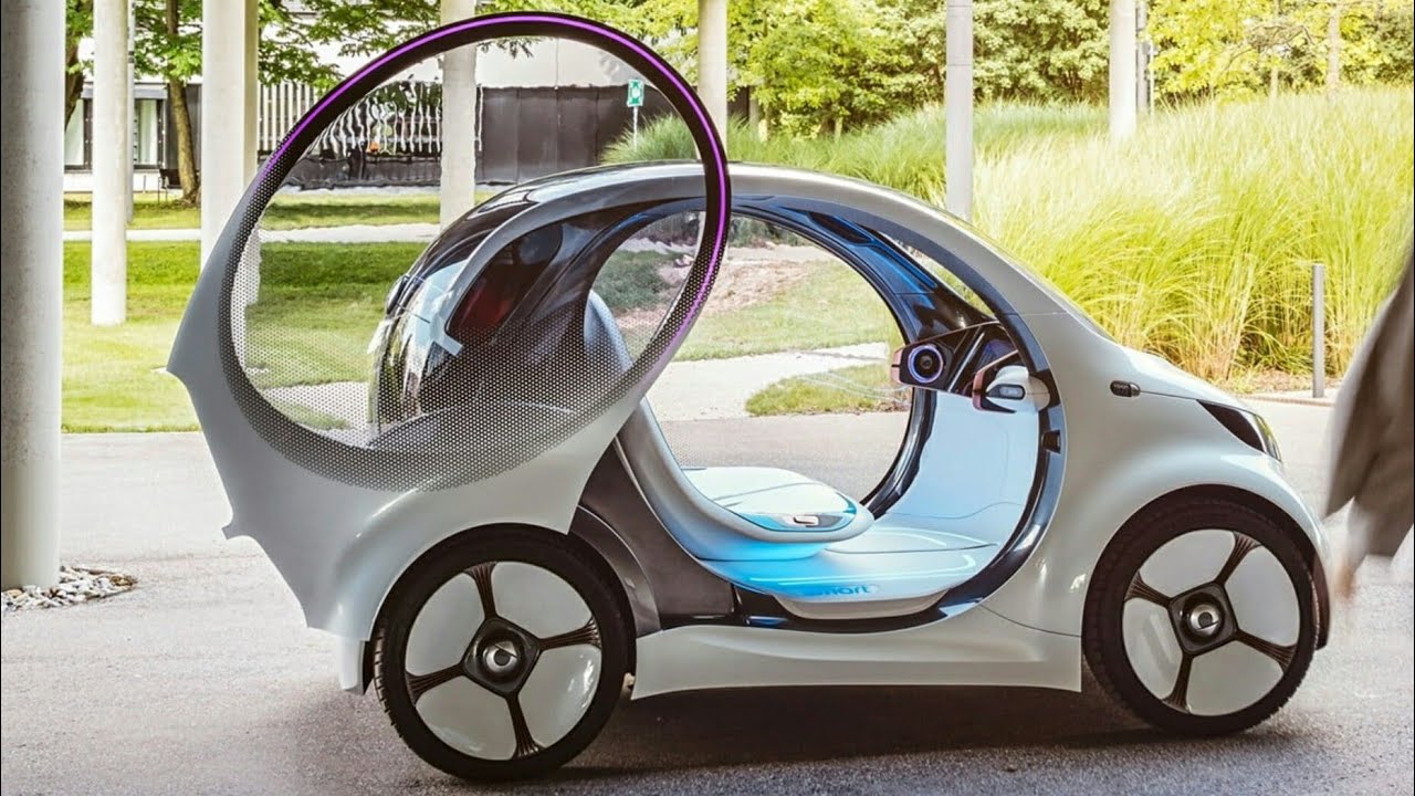 Smart vision EQ most advanced AI fulfilled electric car Best two seater