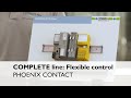 Flexible control system for control cabinets with modular components
