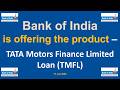 Bank of India –TATA Motors Finance Limited (TMFL) Financing for Commercial Vehicles | #SummerOfGoals