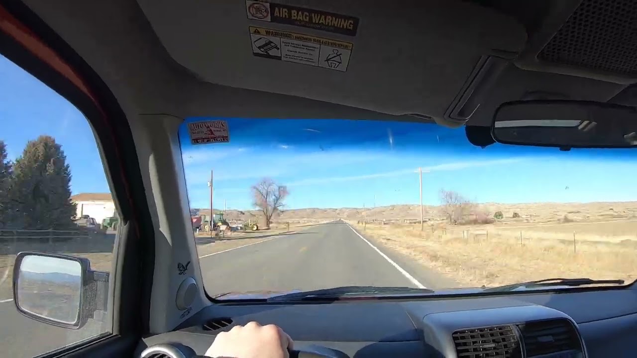 First Person Driving Timelapse Powell to the Bench