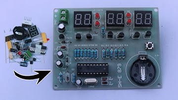 Digital clock AT89C2051 DIY Electronics Kit step by step Assembly