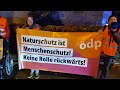 Klimademonstration vom 14.11.2025 der ÖDP Fürth in Oberasbach