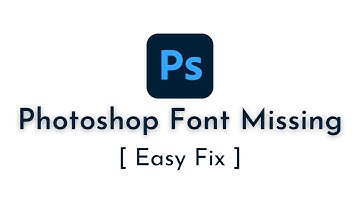 Fix Missing Fonts Problem in Adobe Photoshop || Easy fix for Missing Fonts