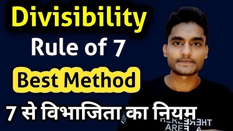 Divisibility Rule of 7 | SSC CGL 2022 | Number System by Rohit Tripathi