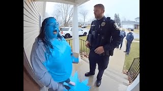 The Paint Blast That Completely Ends A Porch Pirate Caught On Ring Camera Part 1