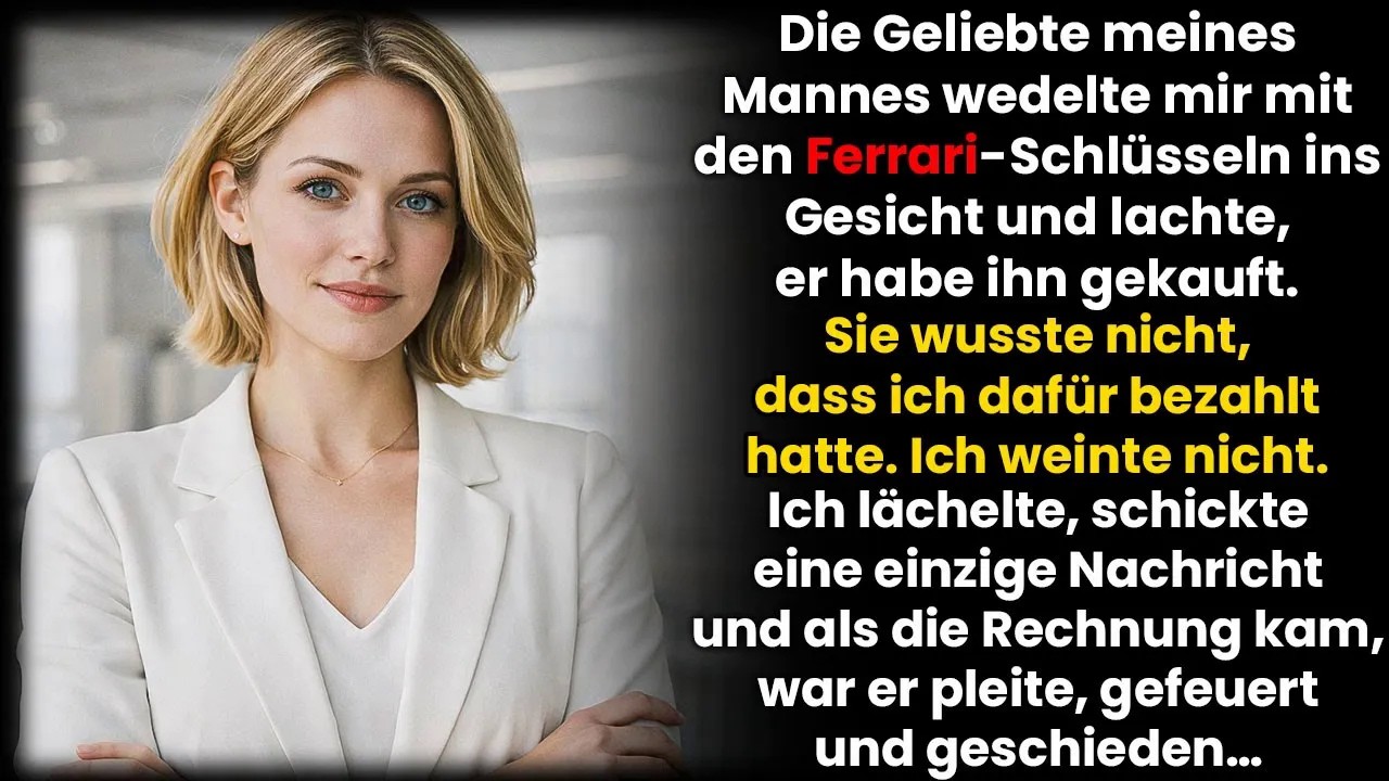 Die Geliebte meines Mannes prahlte mit meinem Auto  Ich lächelte – und ließ ihn pleite zurück