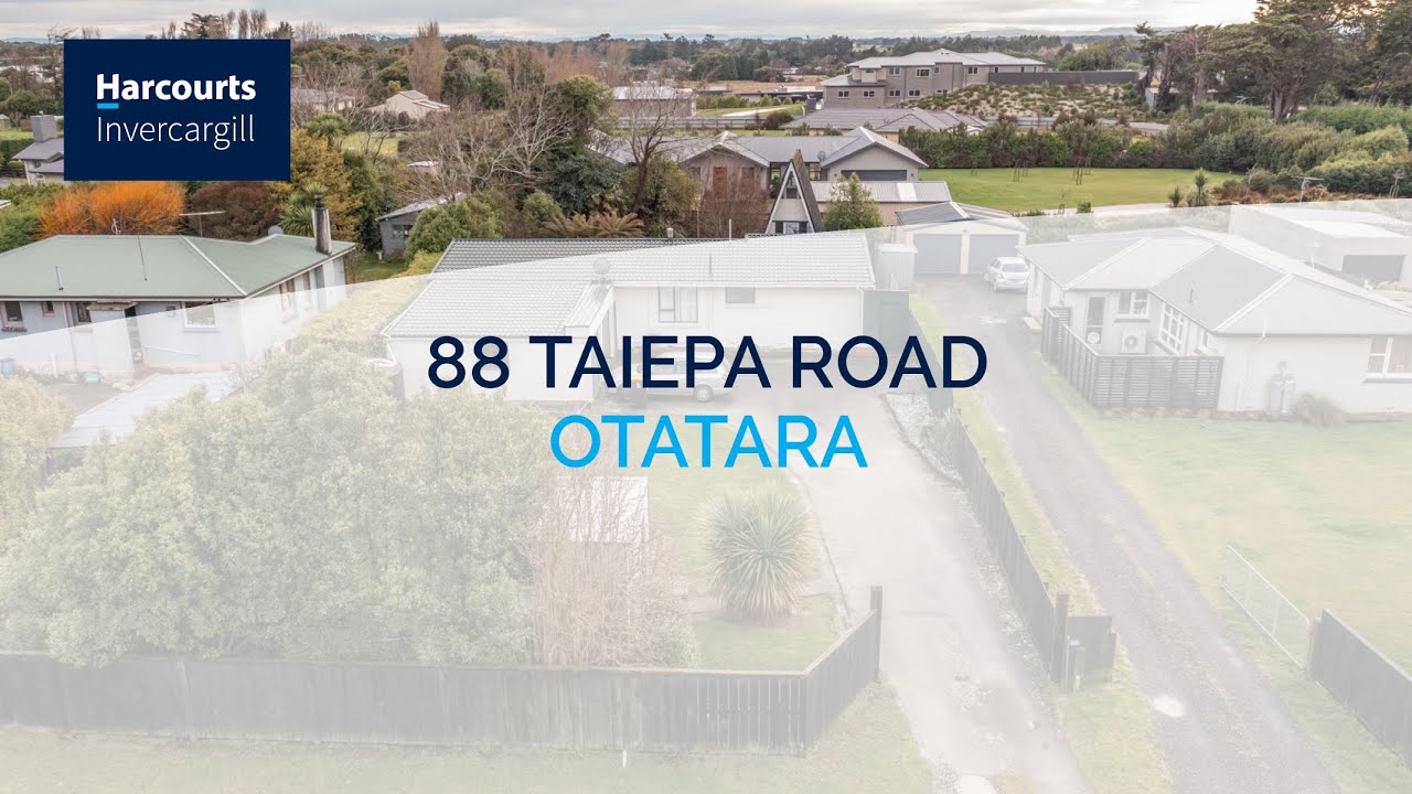 FOR SALE 88 Taiepa Road, Otatara Harcourts Invercargill YouTube