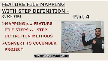 #4 - Cucumber Feature File mapping with Step Definition - Important Tips