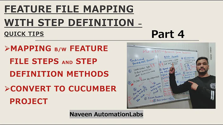 #4 - Cucumber Feature File mapping with Step Definition - Important Tips