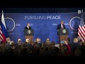 Trump and Putin end joint press conference without sharing details of talks on Ukraine