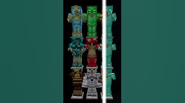 CUSTOM ARMOR SETS! which one should you wear? #minecraft #resourcepack #texturepack #gaming