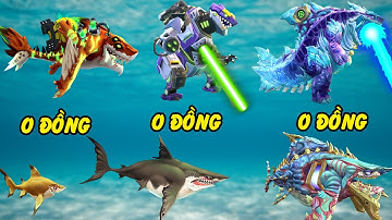 Mua tất cả Cá mập quái vật Hungry Shark game điện thoại 0đ - Chúa tể Shin Sharkjira lộ diện | GHTG