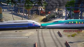 TGV combined with Shinkansen E5 + E6 with 2 Trains 2 Tracks! - Grand Theft Auto V screenshot 3