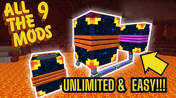 How to Make an INFINITE Lava Generator in 1 Minute!!! | All The Mods 9
