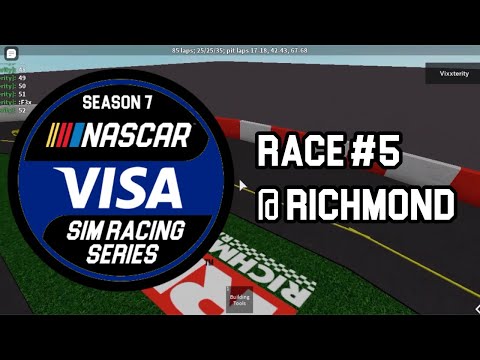 Roblox Nascar Visa Sim Racing Series Season 7 Race 5 Richmond Youtube - roblox nascar 19 daytona roblox cheat yin vs yang