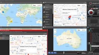 Digifort - Operational Maps - Event Maps