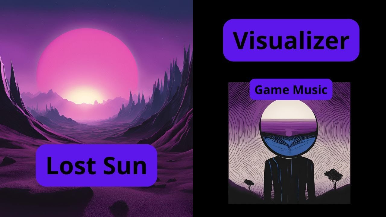 Lost Sun Full Song Visualizer || R-EmusicStudio