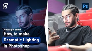 How to make Dramatic Lighting in Photoshop - Photoshop tutorial Moonlight effect
