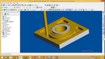Model no 2-  Model Area Clearance Roughing  in PowerMill