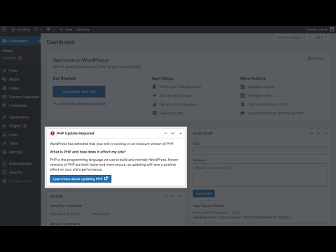 PHP Update Recommended WordPress || How to Update Your PHP Version in WordPress || WordPress PHP