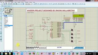 8051 buzzer implementation using Proteus and Keil