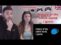 British Couple first time reaction to history of the entire world, i guess