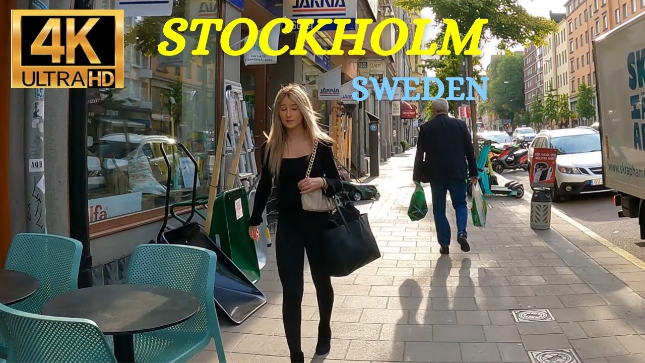 STOCKHOLM - Hornsgatan - Walking Tour - Promenade dans la Rue - 4K