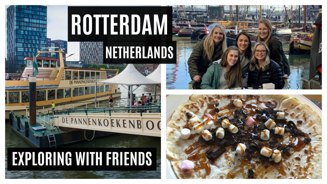 Exploring ROTTERDAM PANCAKE BOAT, visiting MARKTHAL a FOOD MARKET.. YouTube