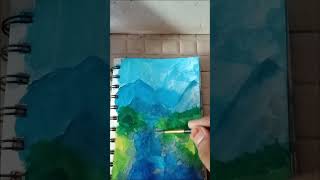 WATERCOLOR PAINTING IDEA @#FINE LINE ART